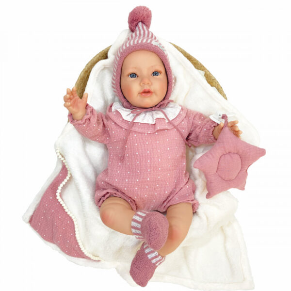 Bambola neonata Reborn Premium Deny 48 cm Artigianale altissima qualità